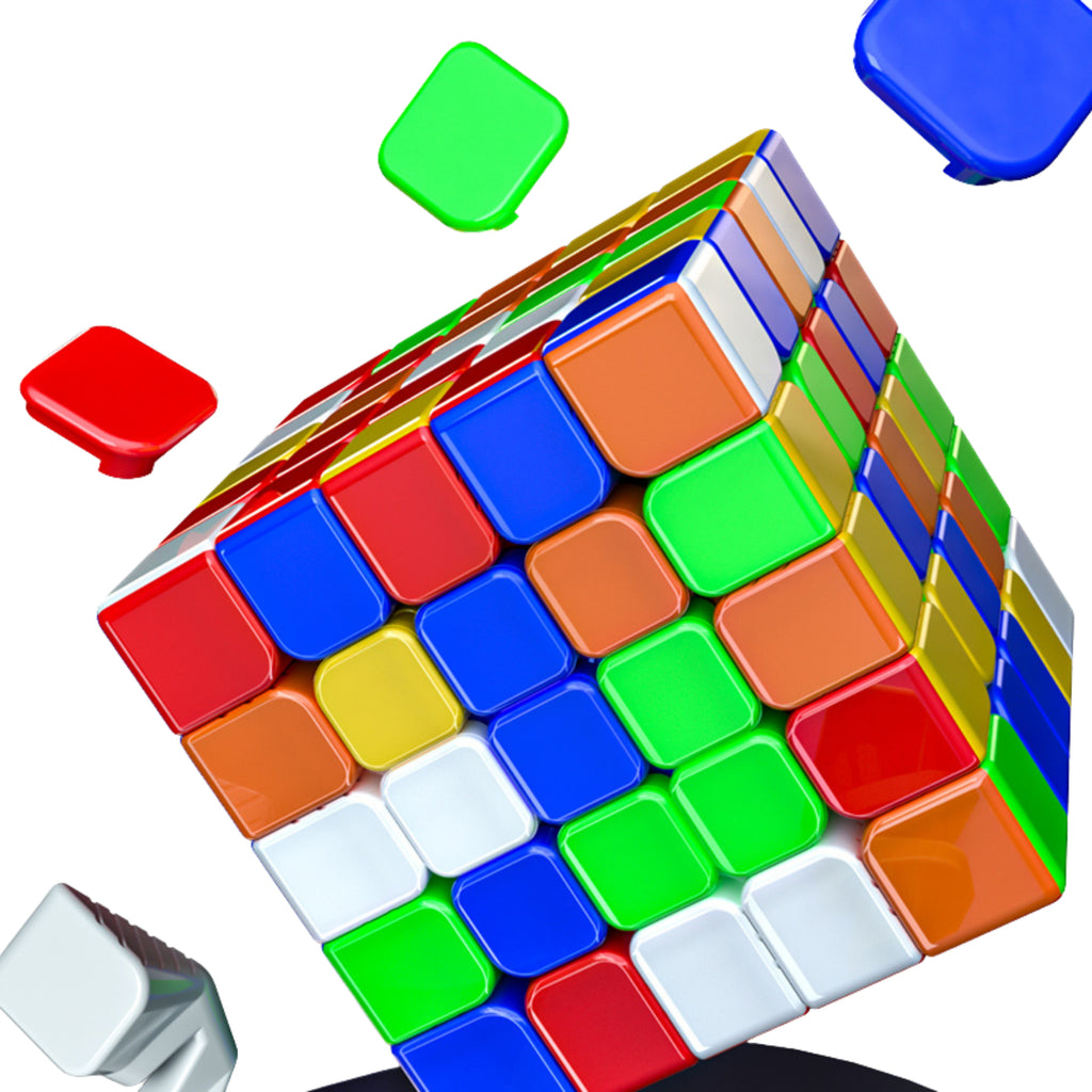 QiYi XMD Hong 5x5 Stickerless Magnetic Speedcube-Cubuzzle