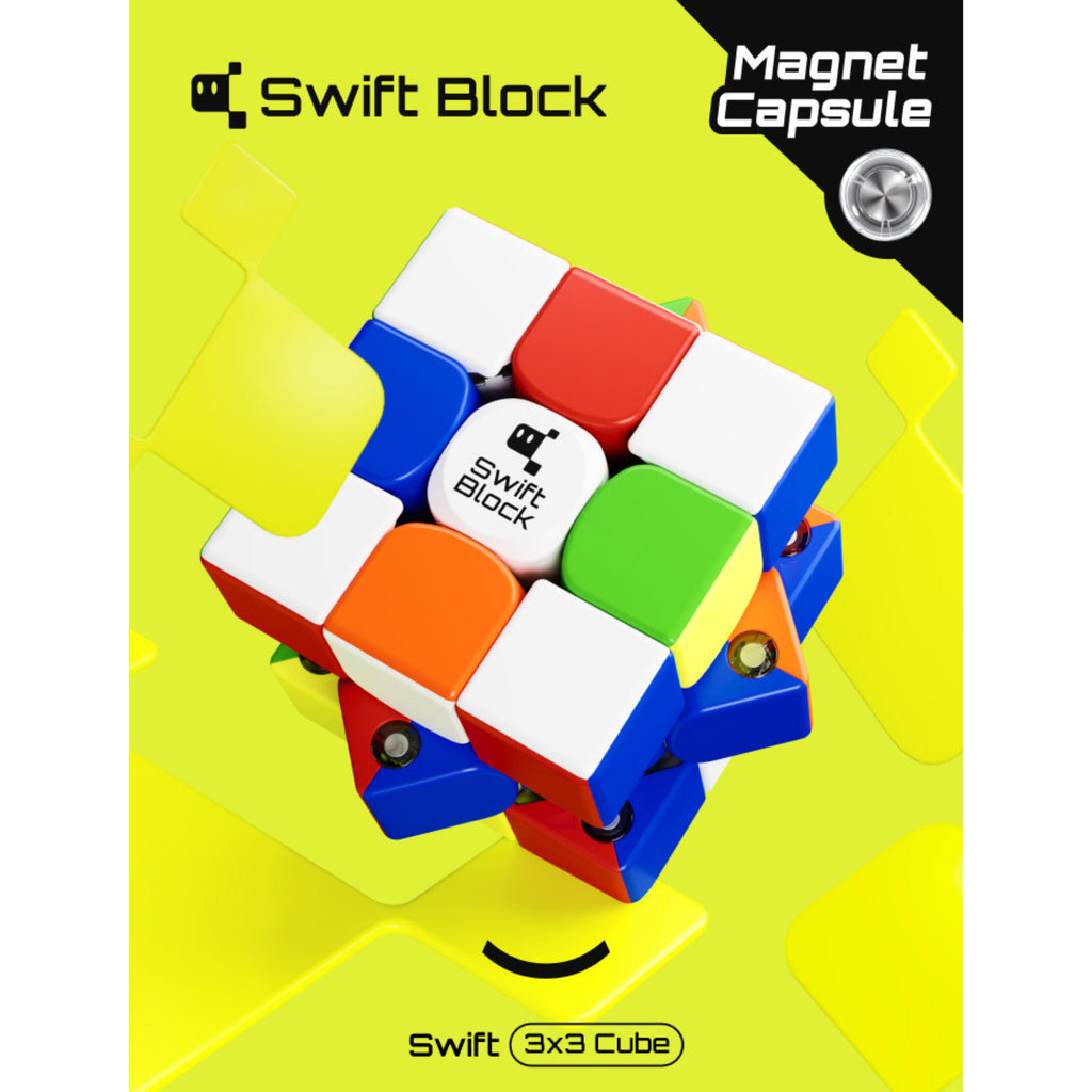 GAN Swift Block 355S Magnetic 3x3 Speedcube-Cubuzzle