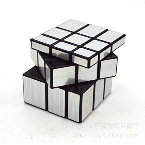 Qiyi Mirror 3x3 Silver Non-Magnetic Speedcube-Cubuzzle