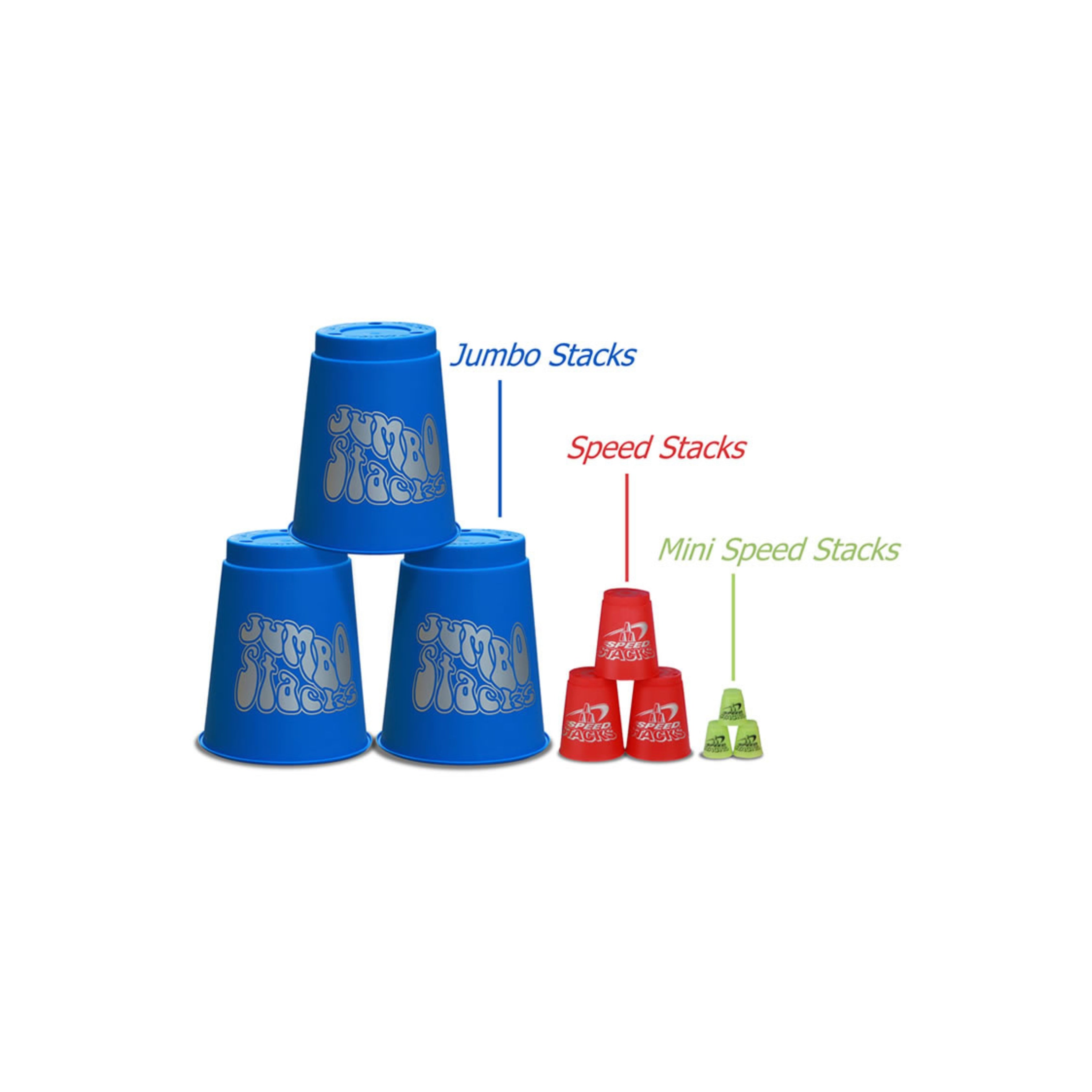 Speed Stacks Jumbos - 6 Color Pack Jumbo Stacking Cups – Cubuzzle