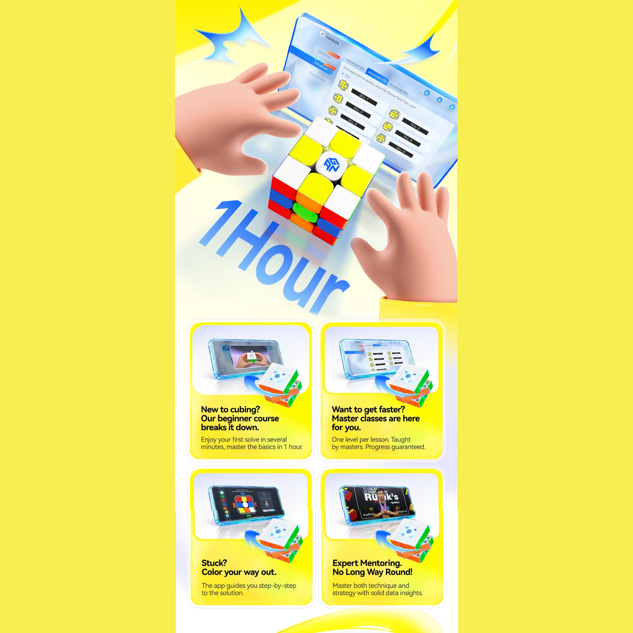 GAN i Carry 4 Frosted Magnetic Smart Bluetooth Speed Cube Latest 2026 ...