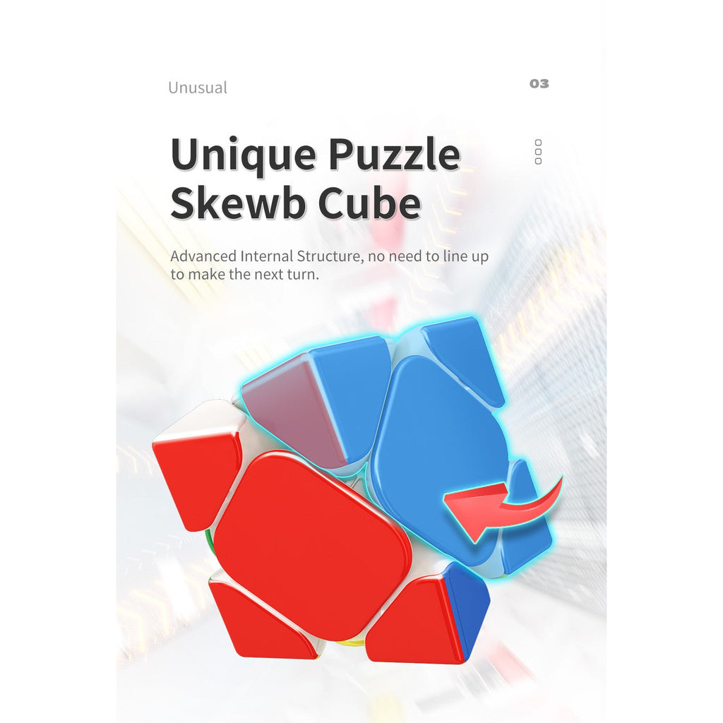 MoYu RS Skewb Magnetic Latest Version Stickerless Speedcube-Cubuzzle