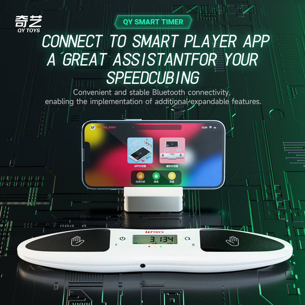 Smart Pass Timer QiYi Timer 2.0 Smart Speedcube Bluetooth Timer – Cubuzzle