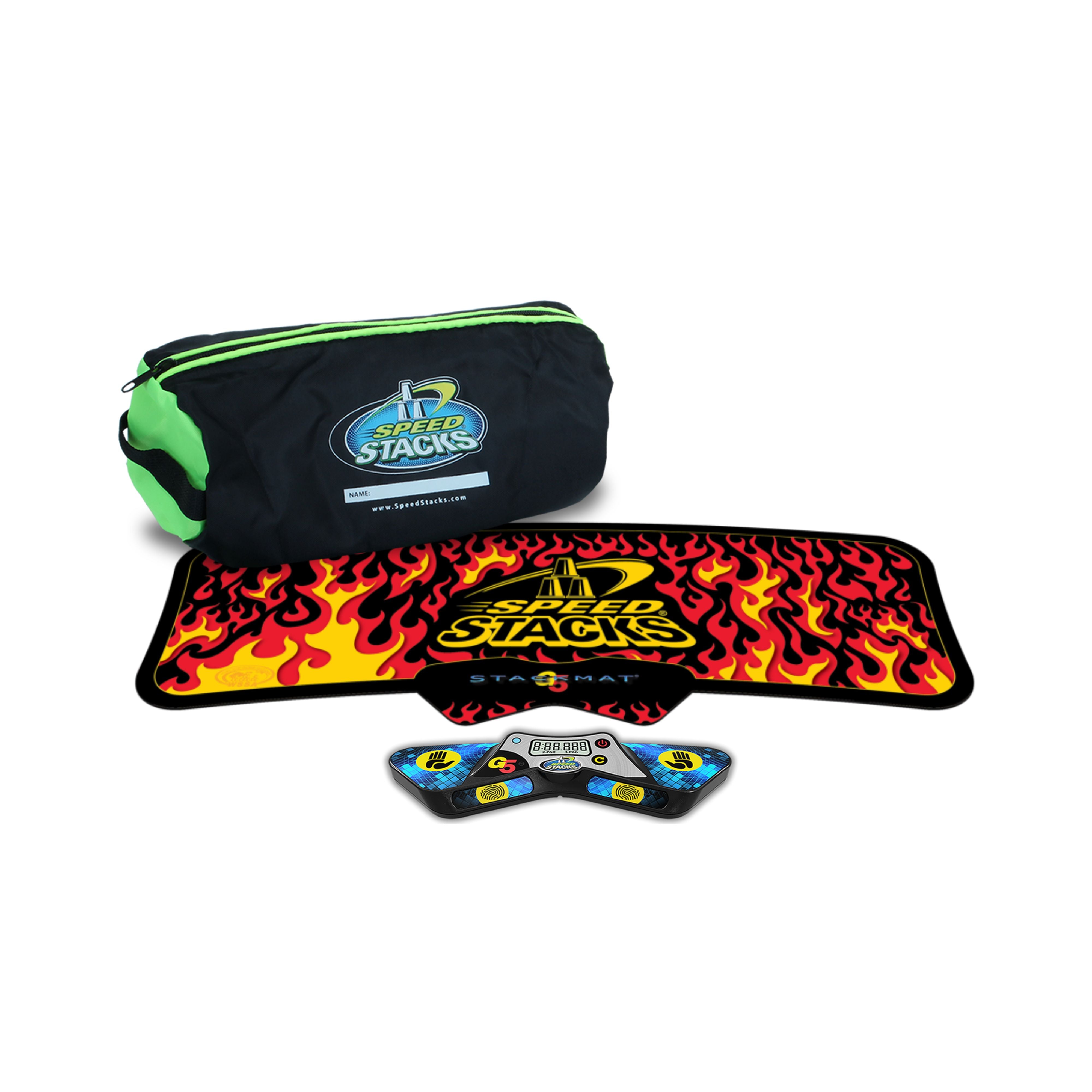 Speed Stacks G5 Black Flame Mat + Timer + Bag – Cubuzzle