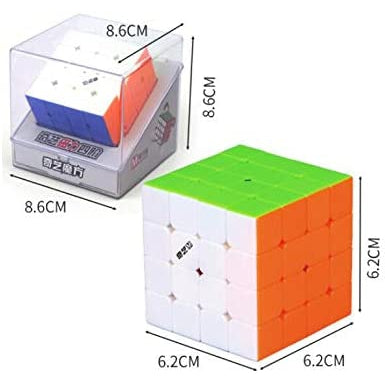 Qiyi MS 4X4 Magnetic Speedcube Stickerless Cube - Cubuzzle