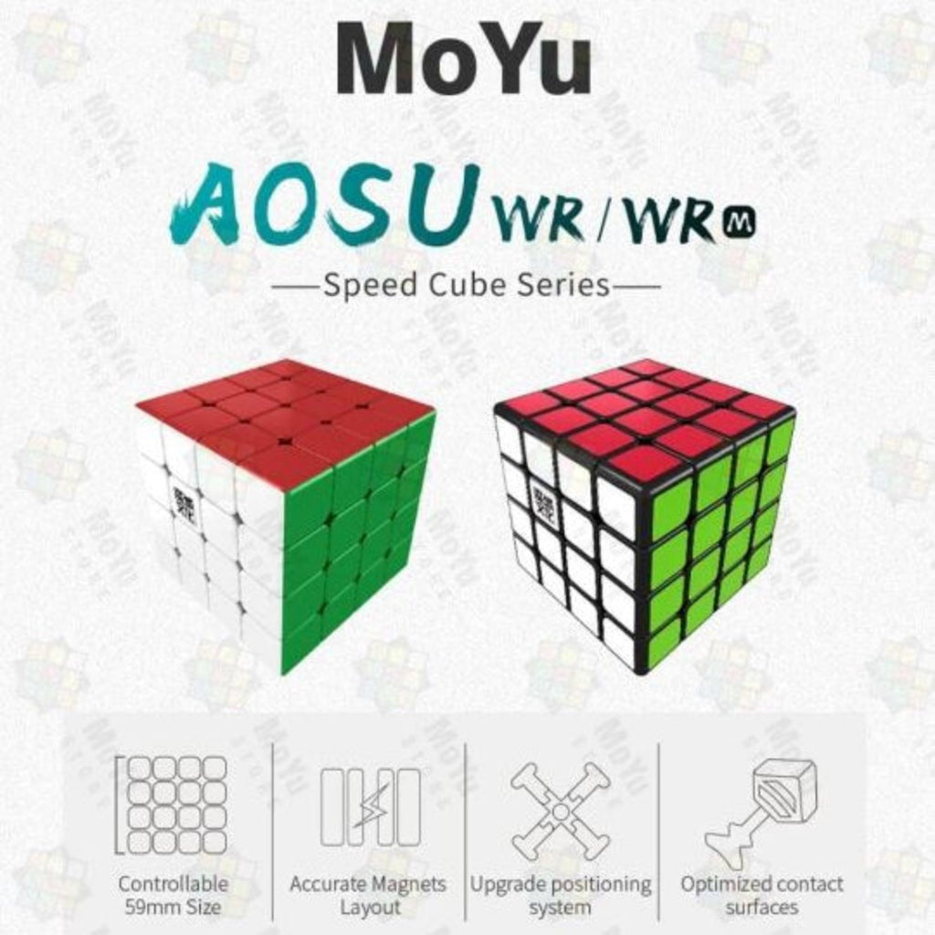 MoYu AoSu WR M 4x4 Magnetic Cube Stickerless - Cubuzzle