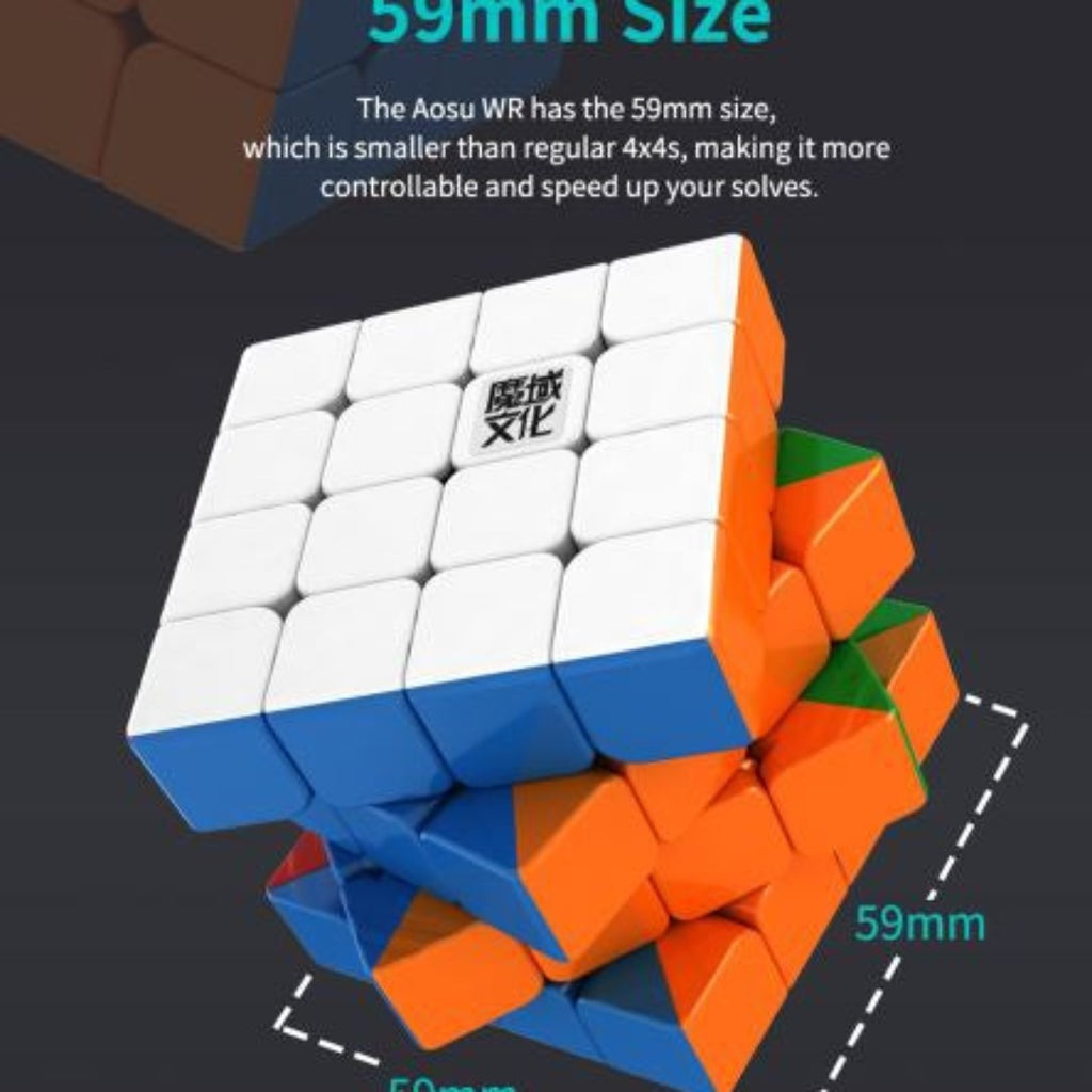 MoYu AoSu WR M 4x4 Magnetic Cube Stickerless - Cubuzzle