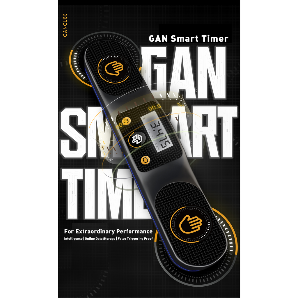 GAN Dark Samurai Smart Timer and Mat Combo Pack - Cubuzzle