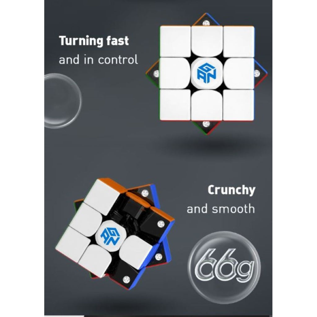 GAN Cube Starter Combo Pack: Includes 2 puzzles- GAN 251 M Air 2x2, GAN 356 M Lite 3x3 Speedcubes - Cubuzzle