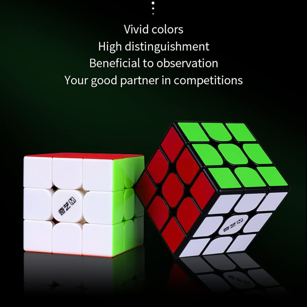 Qiyi MS 3X3 Magnetic Speedcube Stickered Cube - Cubuzzle