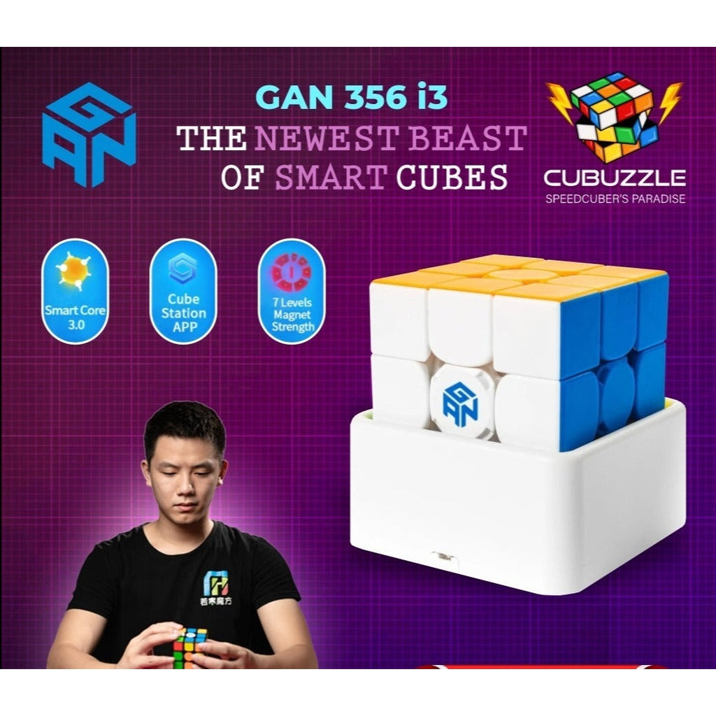 GAN Robot & GAN 356 i3 Stickerless Speed Cube Set - Cubuzzle