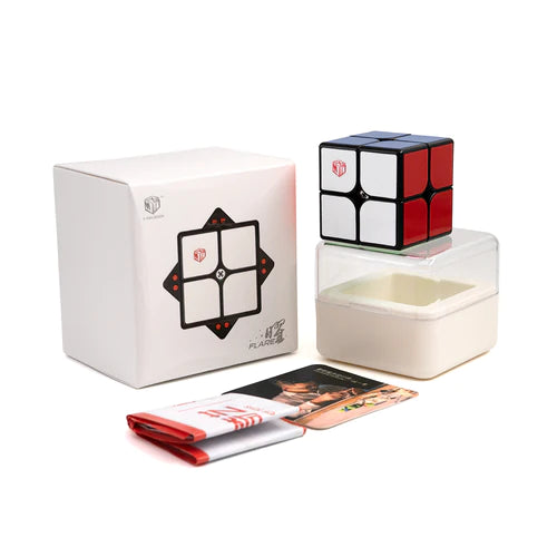 Qiyi X-Man Flare 2x2 XMD Magnetic Speedcube Stickered Cube - Cubuzzle