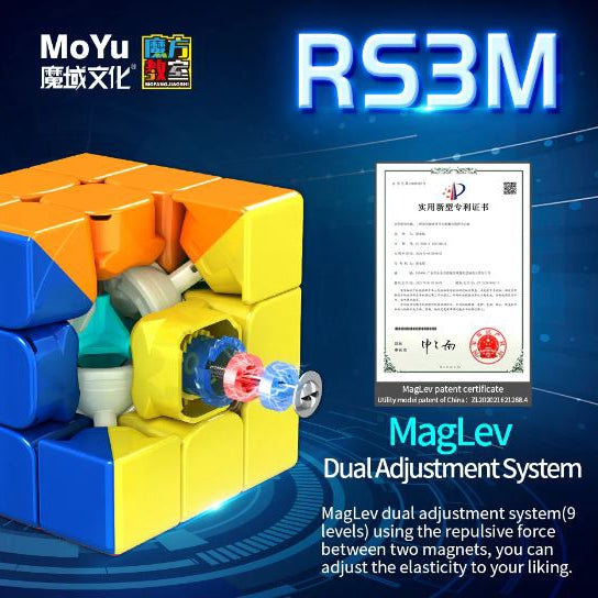 MoYu RS3M 2021 Maglev 3x3 Magnetic cube Stickerless - Cubuzzle
