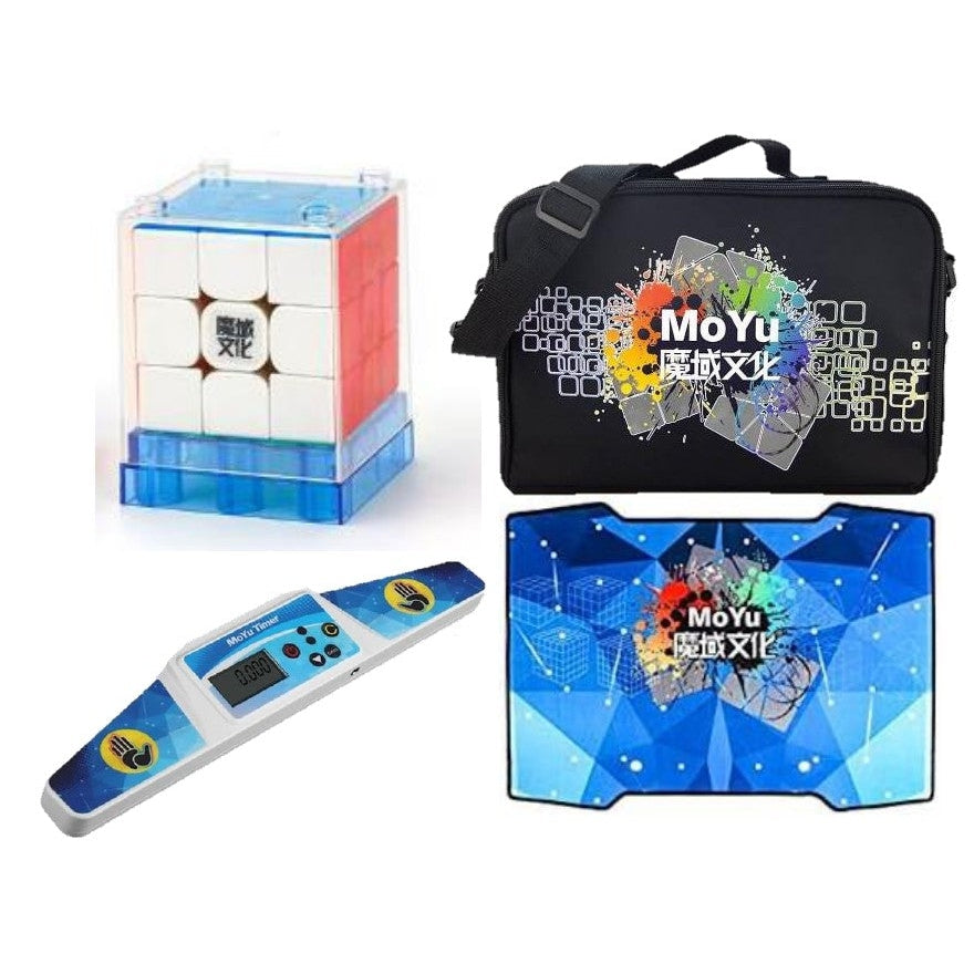 MoYu Speed Cube Timer + Moyu Magic Cube Soft Non-slip Rubber Mat